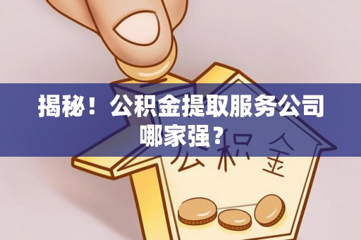 巨野揭秘！公积金提取服务公司哪家强？